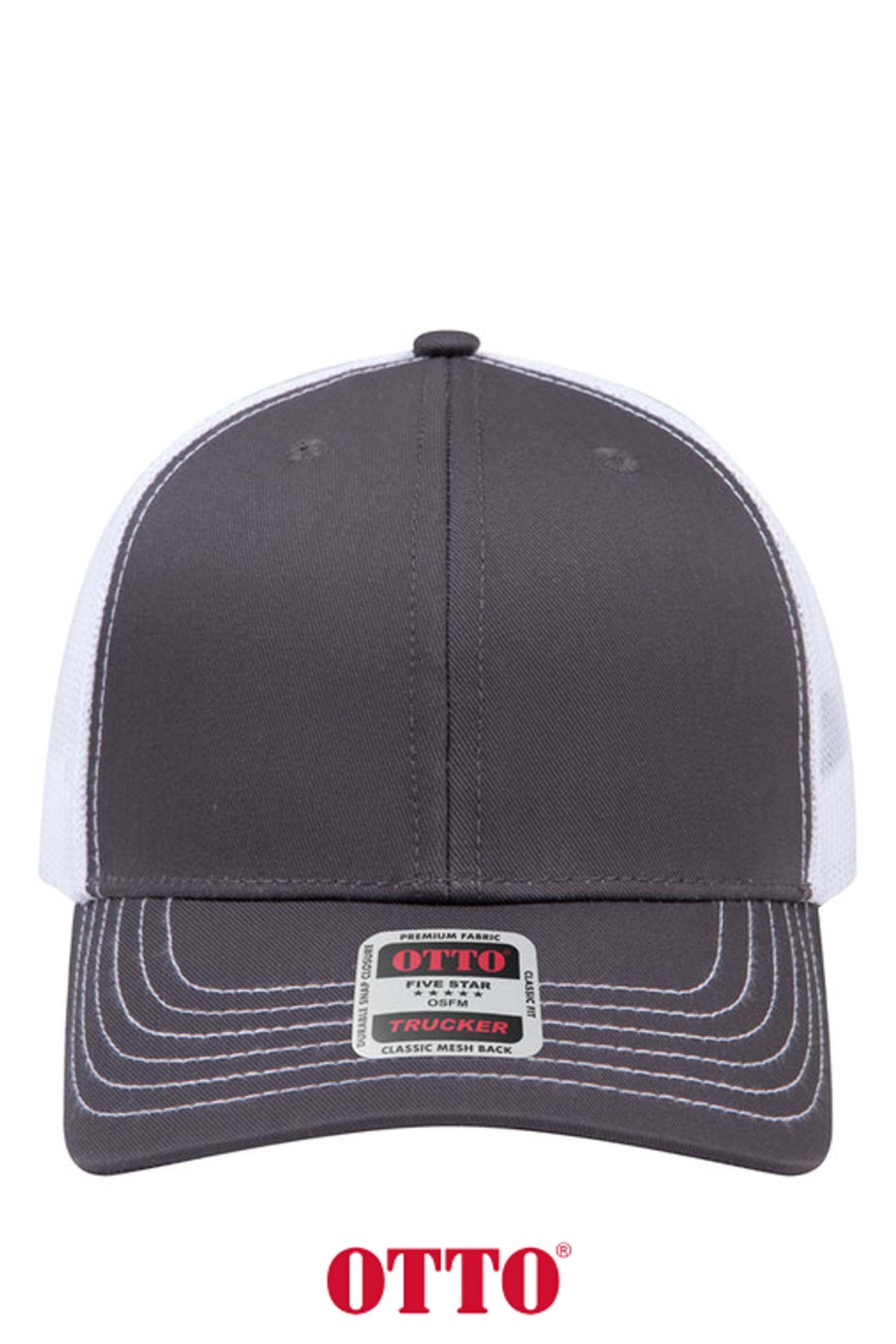 OTTO CAP® 6 Panel Mid Profile Mesh Back Trucker Hat