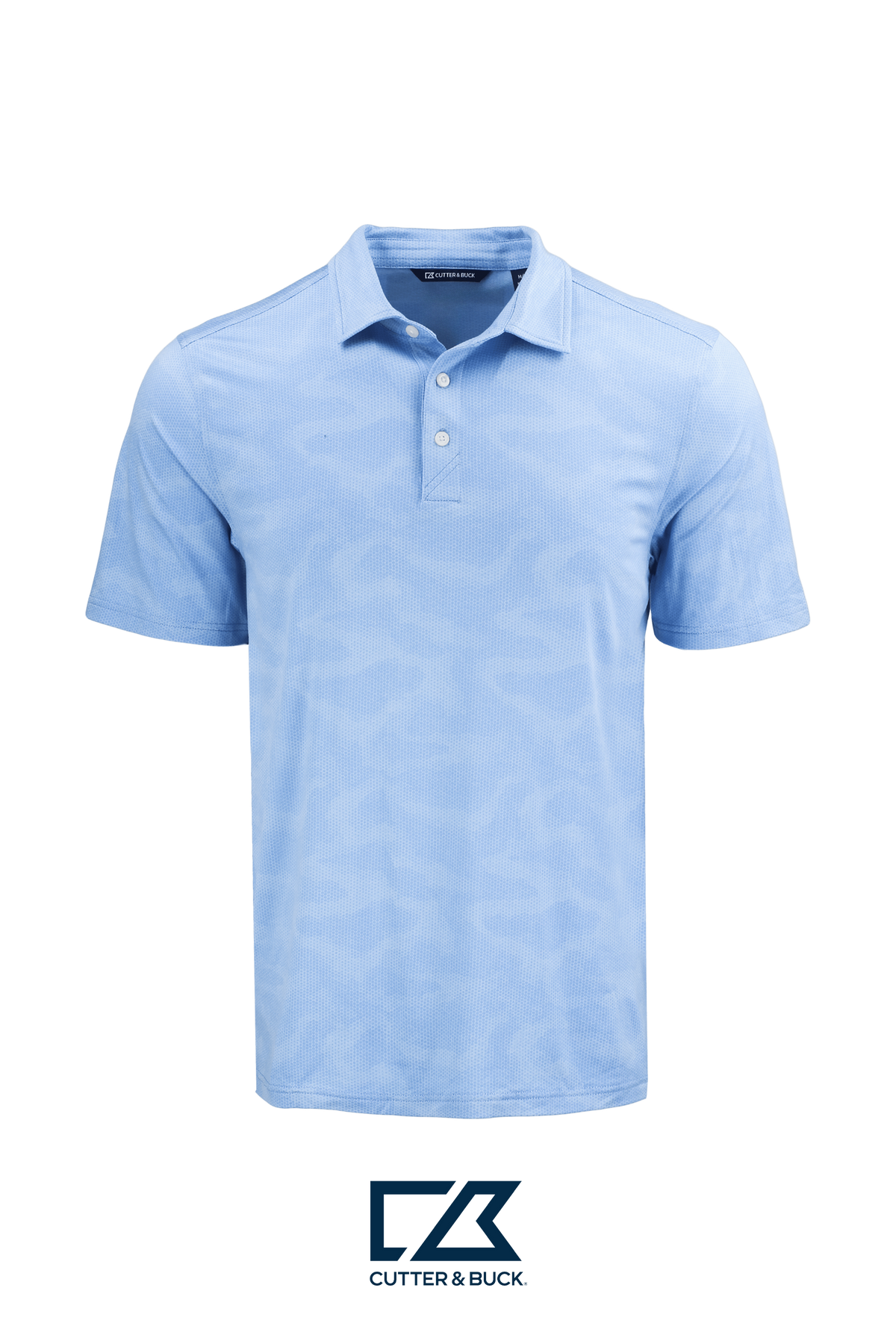 Cutter & Buck Coastline Recycled Double Peached Camo Print Mens Polo