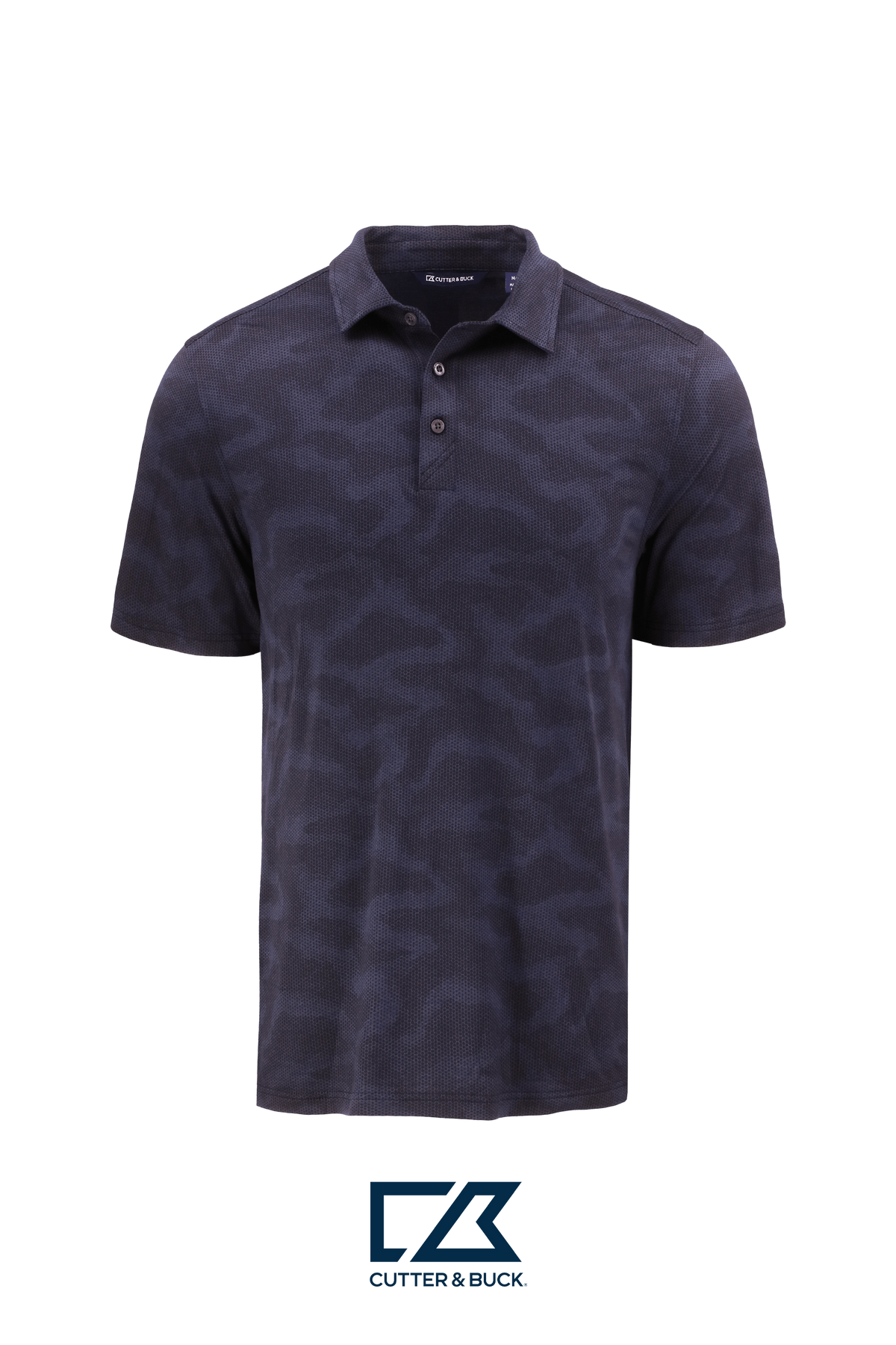 Cutter & Buck Coastline Recycled Double Peached Camo Print Mens Polo