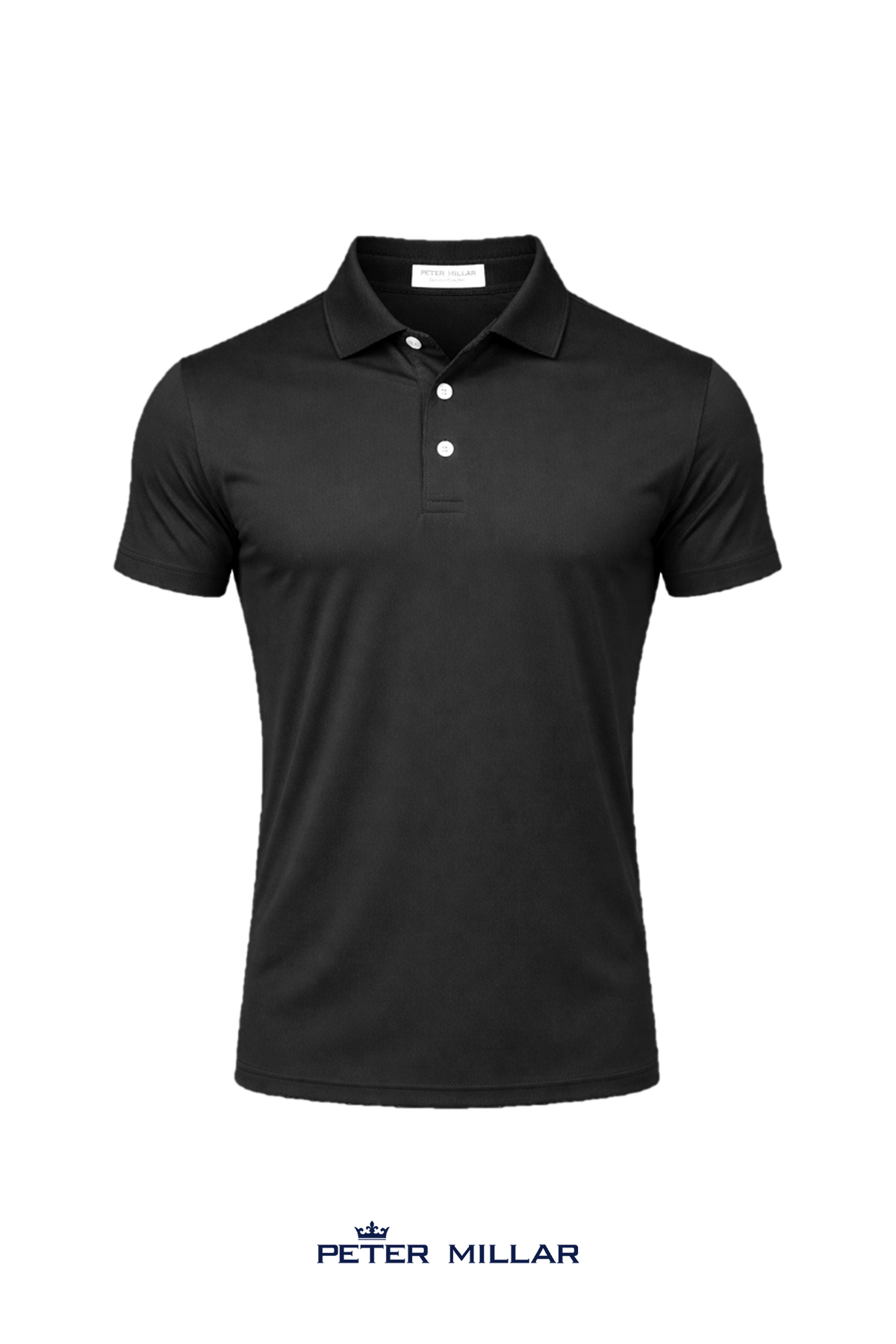 Peter Millar Men's Solid Performance Polo - Self Collar