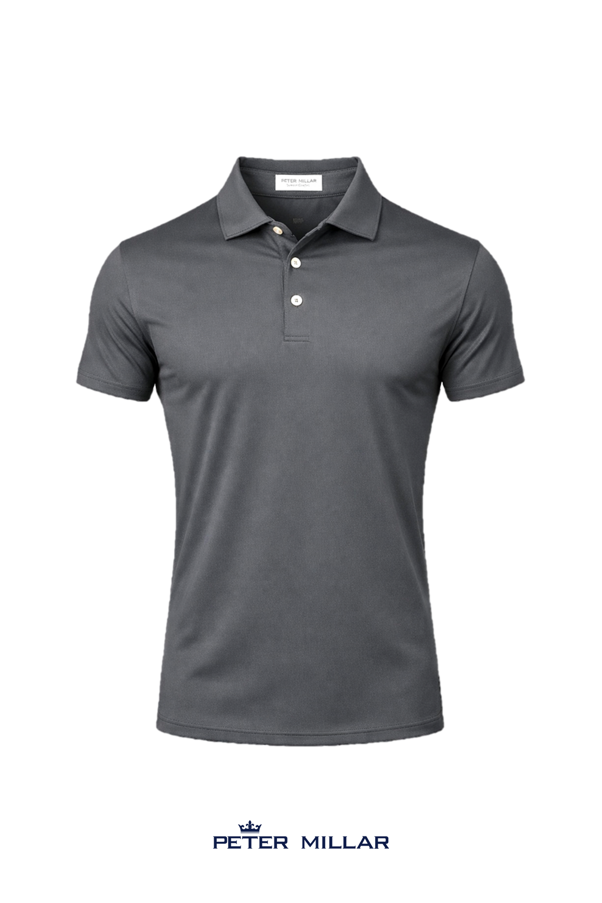 Peter Millar Men's Solid Performance Polo - Self Collar
