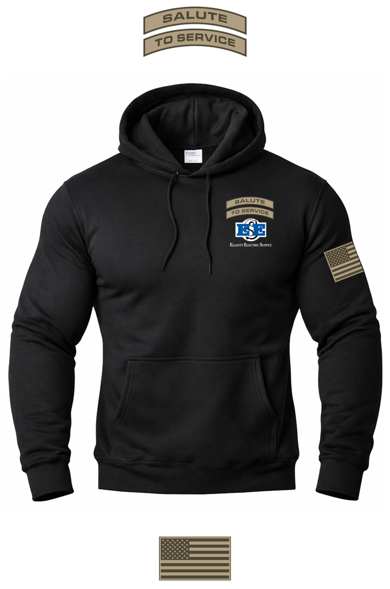 Port & Co™ Core Fleece Pullover Hooded Sweatshirt SALUTE TO SERVICE