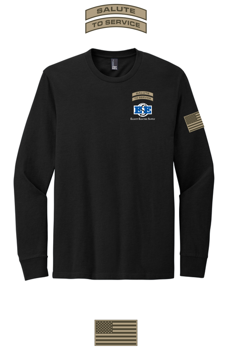 Perfect Blend® CVC Long Sleeve Tee SALUTE TO SERVICE