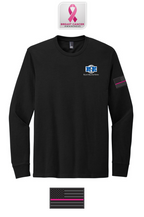 Perfect Blend® CVC Long Sleeve Tee Breast Cancer Awareness