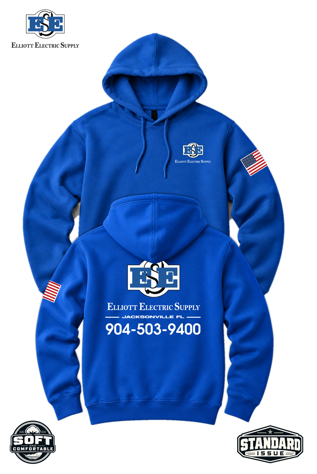 Port & Co™ Core Fleece Pullover Hooded Sweatshirt - LOCATION