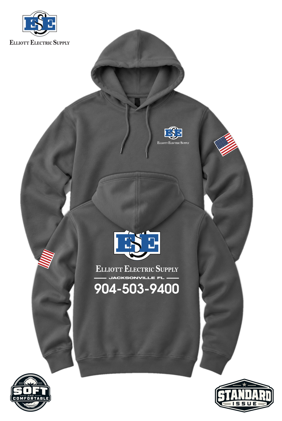 Port & Co™ Core Fleece Pullover Hooded Sweatshirt - LOCATION