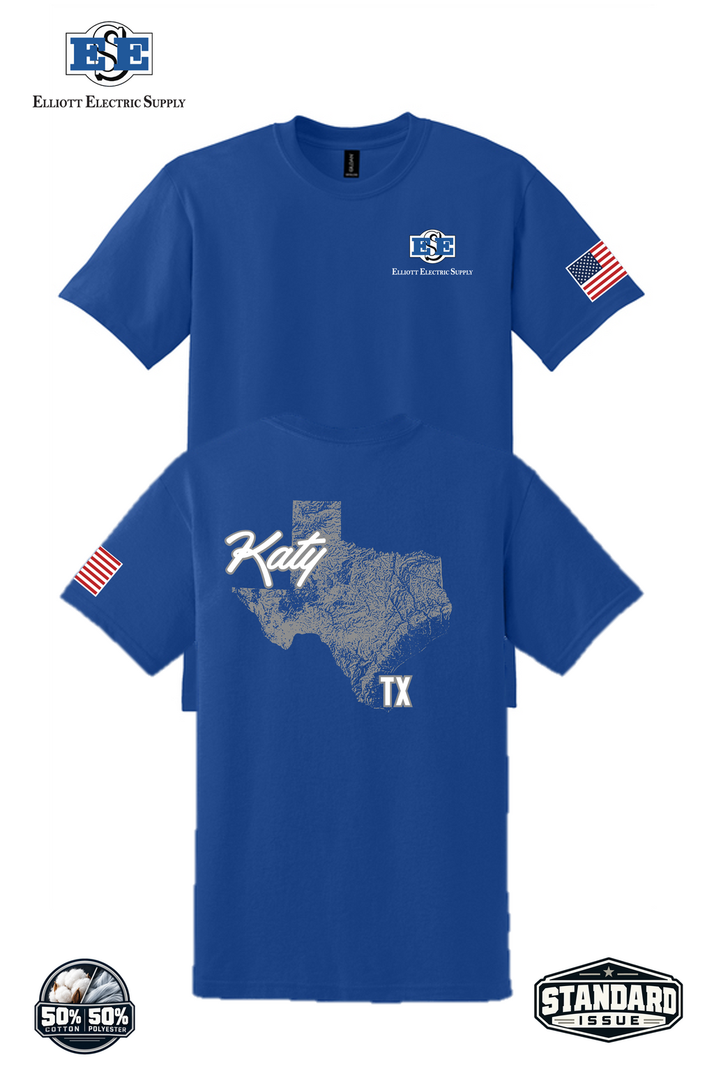 Port & Co® Core Blend Tee - Topographical State