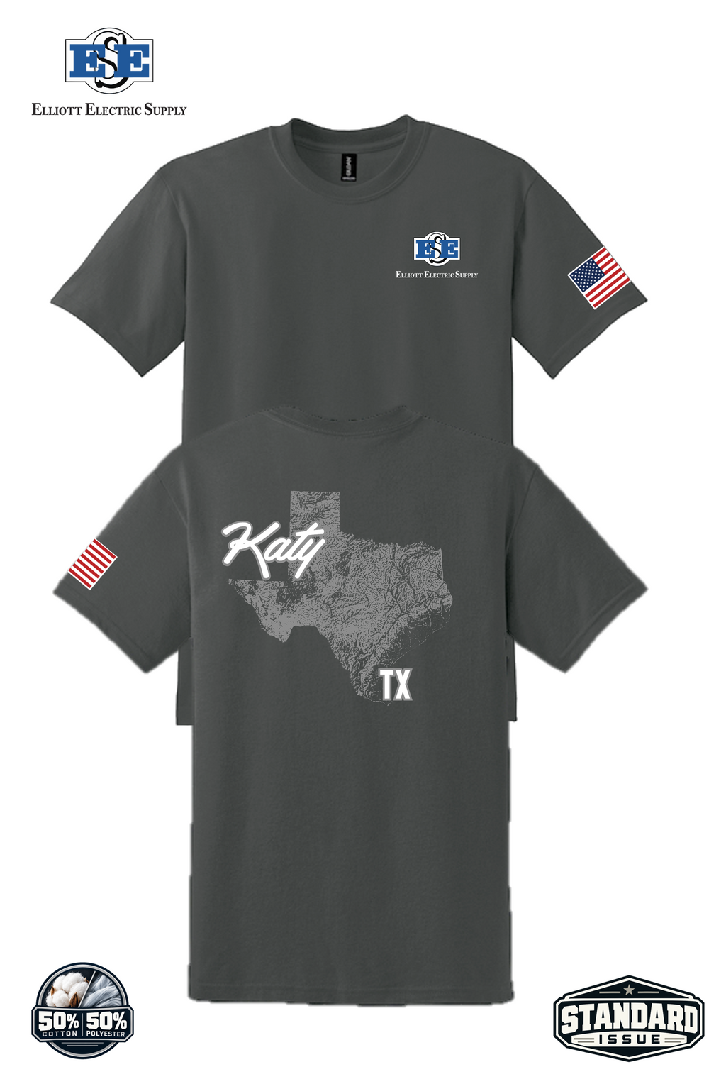 Port & Co® Core Blend Tee - Topographical State
